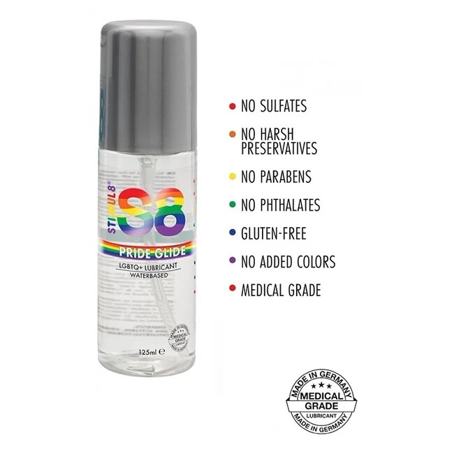 STIMUL8 S8 Lubrifiant S8 Pride Glide Lube pe baza de apa 125 ml