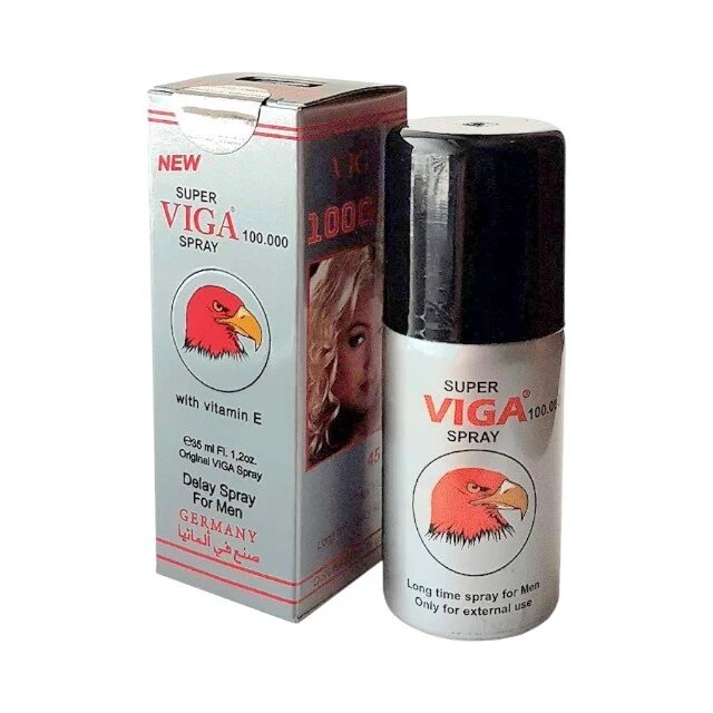 SUPER VIGA Spray 100000 Delay Spray for Men pentru întârzierea ejaculării cu vitamina E 45 ml