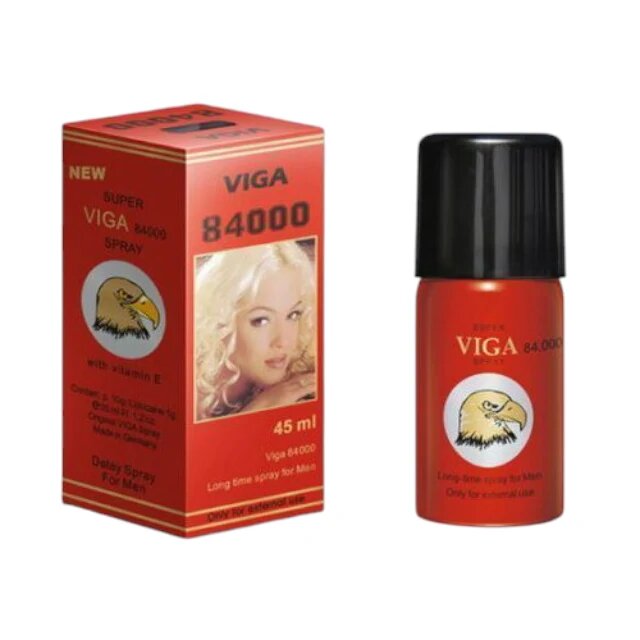 SUPER VIGA Spray 84000 RED Long Time Spray for men pentru întârzierea ejaculării cu vitamina E 45 ml