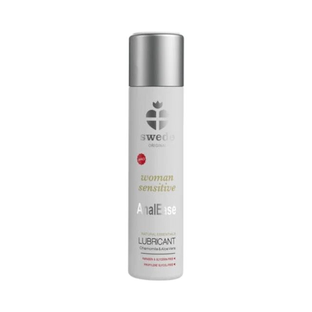 SWEDE Lubrifiant anal Original Woman Sensitive - AnalEase pe bază de apă cu mușețel și aloe vera efect antiinflamator 60 ml