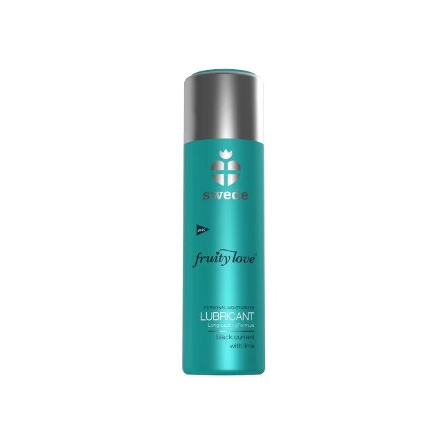 SWEDE Lubrifiant cu aromă Fruity Love Lubricant pe bază de apă aromă de coacăze negre și lime 50 ml (turcoaz)