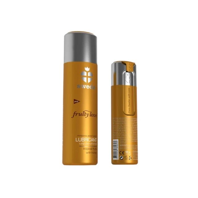 SWEDE Lubrifiant cu aromă Fruity Love Lubricant pe bază de apă aromă de fructe tropicale și miere 50 ml (portocaliu)