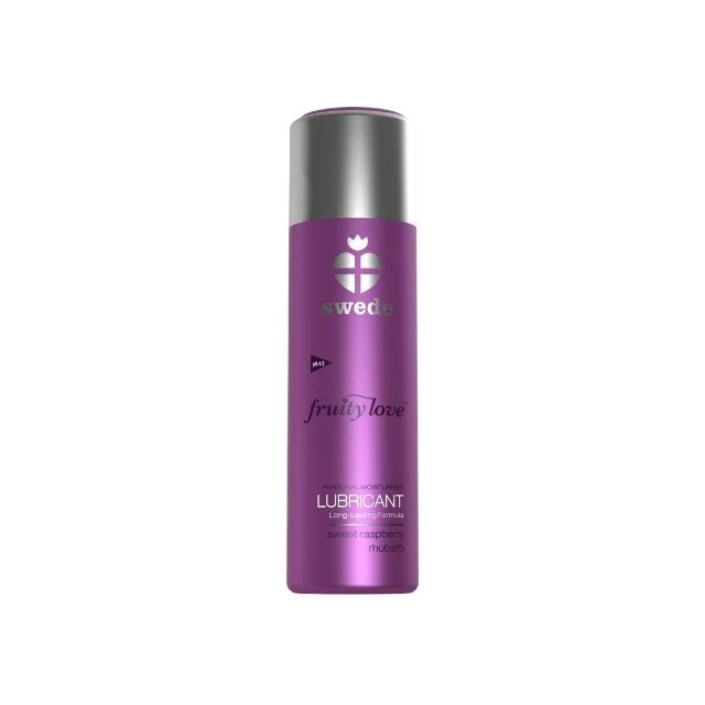 SWEDE Lubrifiant cu aromă Fruity Love Lubricant pe bază de apă aromă de zmeură și rubarbă 50 ml (mov)