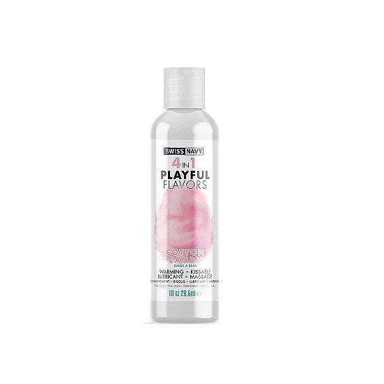 Swiss Navy Lubrifiant premium 4 in 1 cu aroma de Cotton Candy (vata de zahar) 30 ml