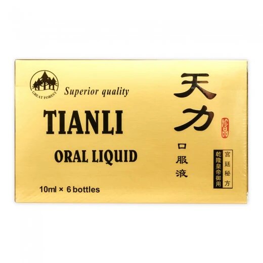 Tianli Set fiole Original soluție orală pentru potență și erecții puternice 6 fiole