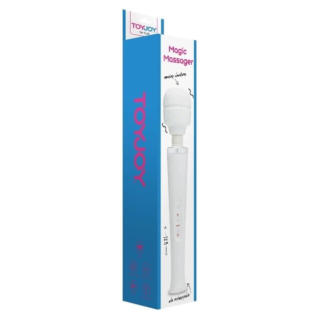 TOY JOY Aparat de masaj tip Hitachi Magic Massager pentru corp și zone intime 32 cm alb