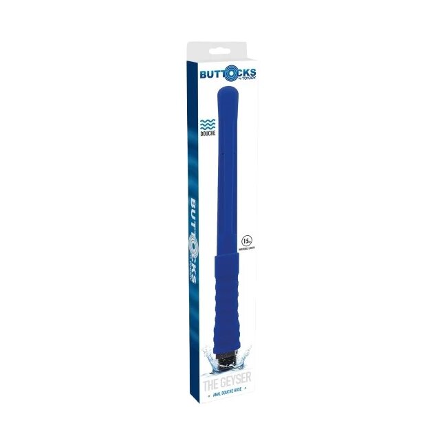 TOY JOY Dus anal - Buttocks The Geyser albastru 15 cm
