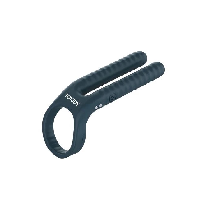 TOY JOY Inel vibrator pentru penis FUSHION Vibrating Couple C-Ring 10 funcții de vibrație rezistent la apă IPX7 albastru