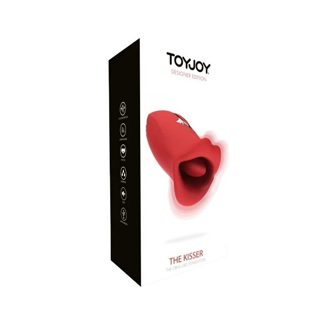 TOY JOY Jucarie sexuala - Designer Edition The Kisser Stimulator pentru stimulare clitoris 3 funcții din silicon