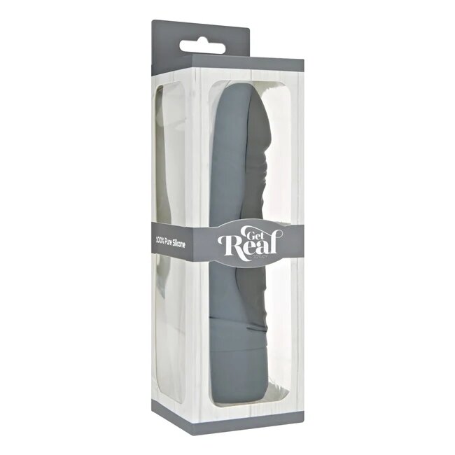 TOY JOY Vibrator Get Real Classic Original Vibrator Black 7 funcții de vibrație rezistent la apă lungime 20.1 cm culoare negru