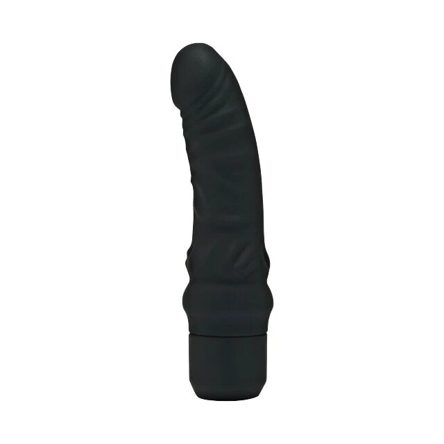 TOY JOY Vibrator Get Real - Mini Classic G-Spot Vibrator din silicon 7 funcții de vibrație rezistent la apă 18.2 cm negru