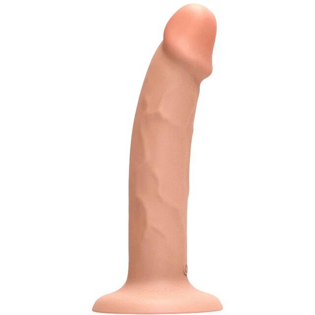 TOY JOY Vibrator realist GET REAL BY Vibrating Dong 7 funcții de vibrație compatibil cu hamuri strap-on rezistent la apă IPX7 19.5 cm culoarea pielii