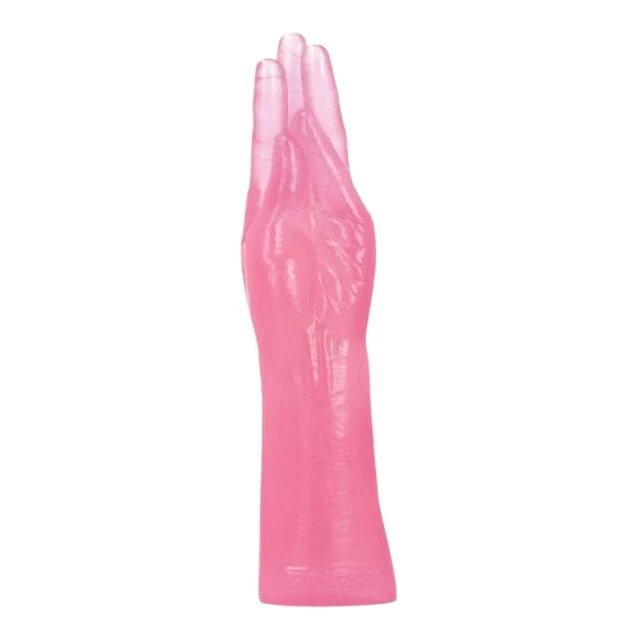 TOYZ4LOVERS Dildo Mania pentru penetrare vaginala sau anala tip fisting lungime 28 cm culoare roz transparent