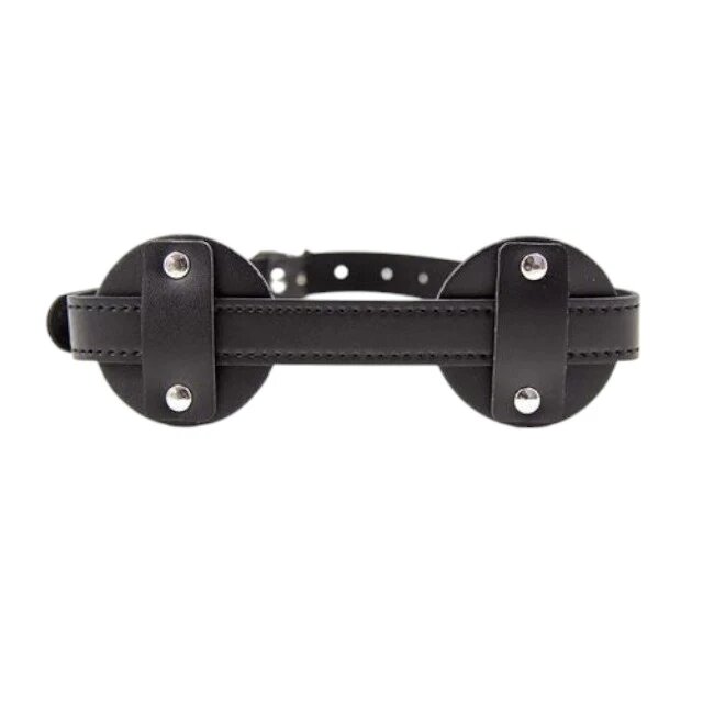 TOYZ4LOVERS Mască Blindfold Patch pentru jocuri erotice BDSM din piele artificială mărime ajustabilă culoare negru