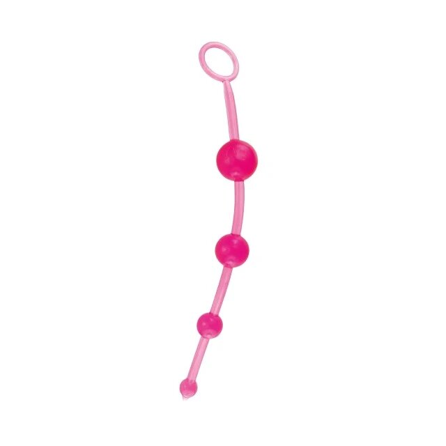TOYZ4LOVERS Rozariu anal Timeless Jelly din PVC pentru stimulare anală culoarea roz