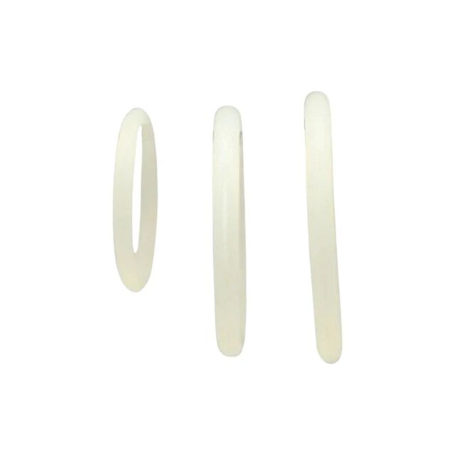 TOYZ4LOVERS Set 3 inele pentru penis Silicone Cock din silicon premium pentru erecții de durată culoare alb (00802830)