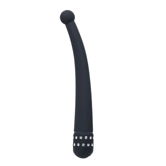 TOYZ4LOVERS Vibrator pentru punctul G Bulb of Diamond design cu strasuri cu vibrații multiple 21.7 cm negru (00904382)