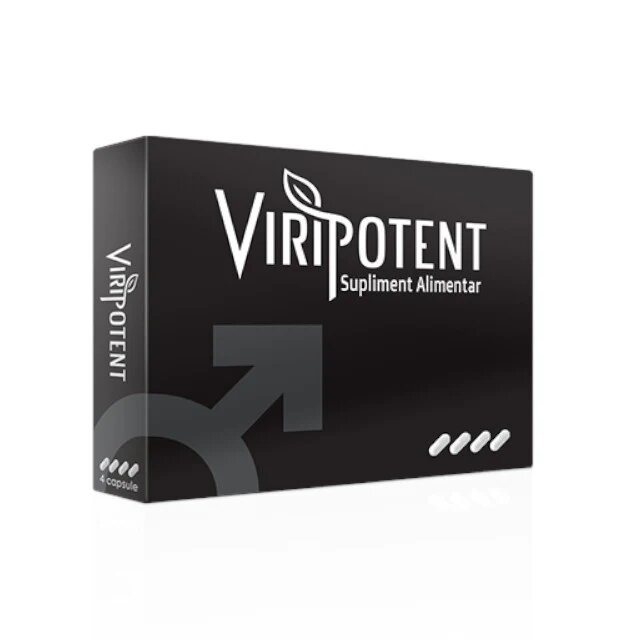 VIRIPOTENT Capsule pentru potență erecții puternice întârzierea ejaculării și libido formulă 100% naturală 4 buc