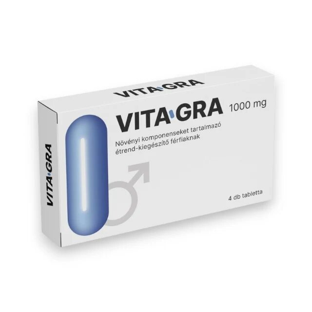 VITAGRA Capsule 1000 mg pentru erecții puternice potență și performanțe sexuale îmbunătățite 4 buc