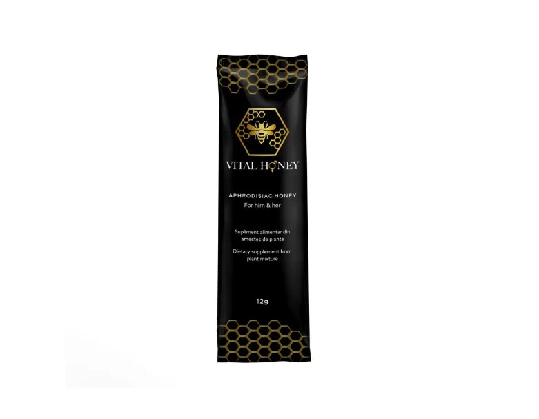 VITAL HONEY Supliment alimentar pe bază de miere unisex poate ajuta la potenta si crestere libido 1 cutie x 12 plicuri