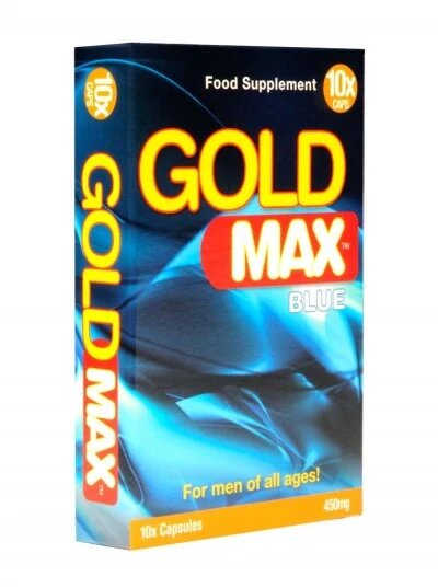 VITALITY Capsule GOLD MAX Blue pentru potență masculină erecții susținute și libido stimulat - 10 bucăți