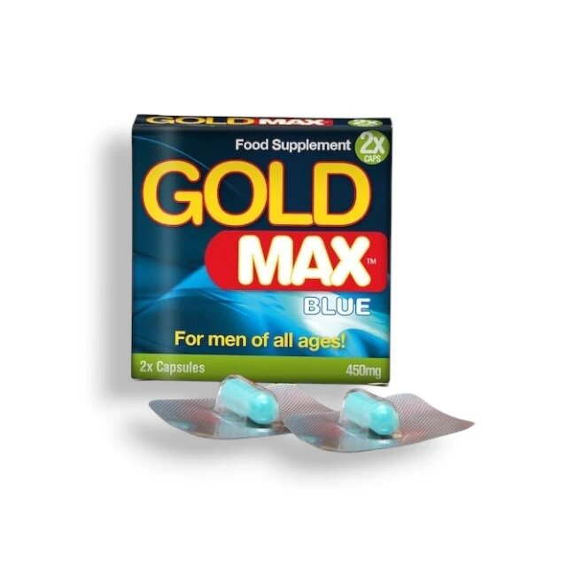 VITALITY Capsule GOLD MAX Blue pentru potență masculină erecții susținute și libido stimulat - 2 bucăți