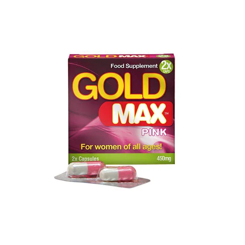 VITALITY Capsule Gold Max Pink - Premium pentru cresterea libidoului femeilor si orgasm intens 2 buc