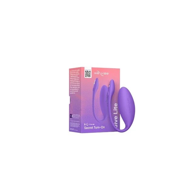 WE-VIBE Stimulator - JIVE LITE control prin aplicatie pentru stimularea puncutlui G si a clitorisului 12.20 cm culoarea mov