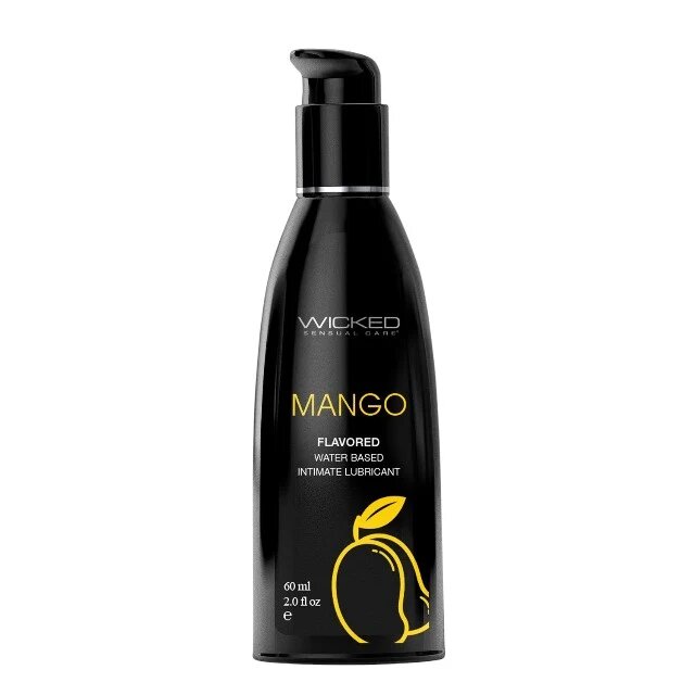 WICKED SENSUAL CARE Lubrifiant cu aromă WICKED Mango formulă inovatoare pe bază de apă efect de durată aromă de mango 60 ml