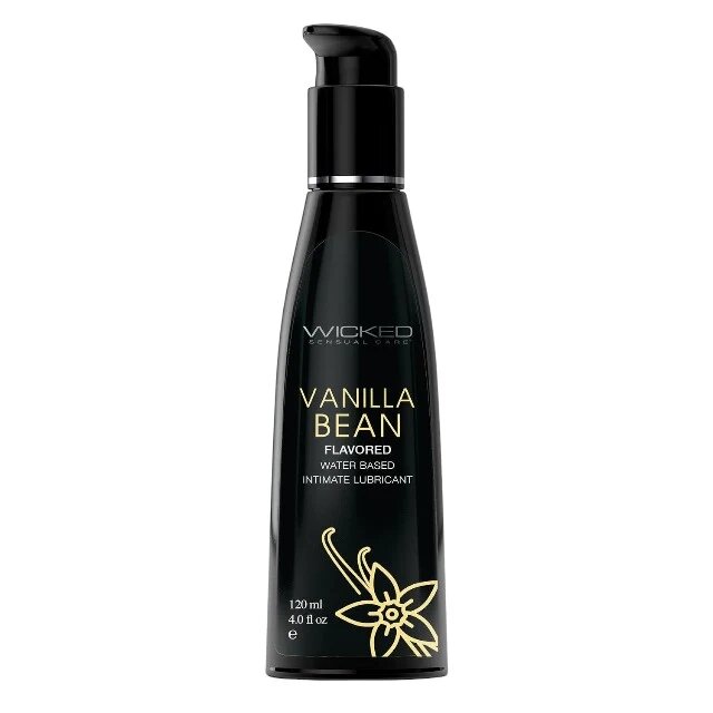 WICKED SENSUAL CARE Lubrifiant cu aromă WICKED Vanilla Bean formulă inovatoare pe bază de apă efect de durată aromă de vanilie 120 ml