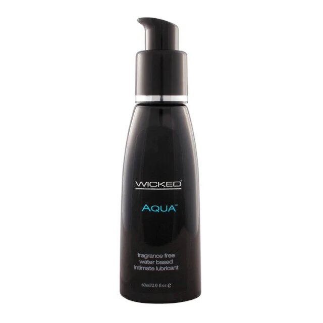 WICKED SENSUAL CARE Lubrifiant pe bază de apă WICKED Aqua formulă inovatoare cu aloe vera vitamina E și extract de frunză de măslin 60 ml