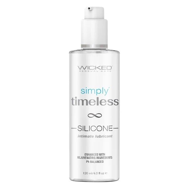 WICKED SENSUAL CARE Lubrifiant pe bază de silicon WICKED Simply Timeless Silicone formulă extra-hidratantă cu vitamina E și scualan 120 ml