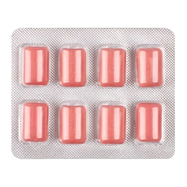 WUG Gumă de mestecat Climax poate ajuta la creșterea libidoului cu maca ginseng seleniu fără gluten aromă fructe roșii 8 buc