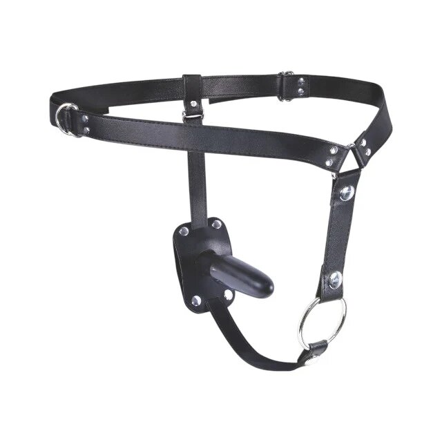 X JOYRIDE Ham Dual Delight Strap-On cu inel pentru penis și plug anal detașabil bretele ajustabile negru