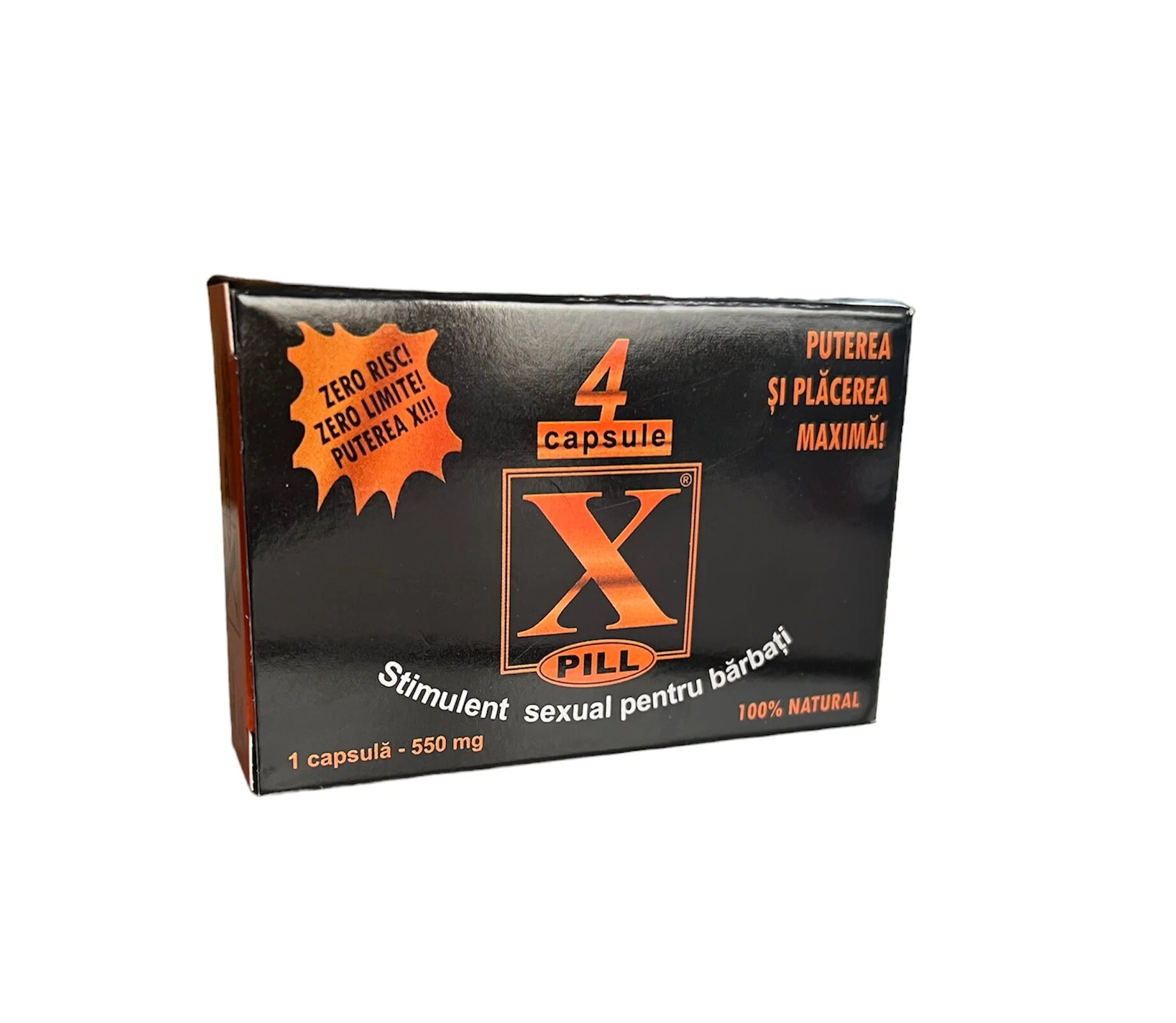 X-PILL Capsule pentru stimularea erectiei intarzierea ejacularii si cresterea libidoului 4 buc
