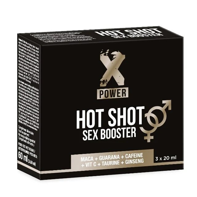 XPOWER Afrodisiac natural Hot Shot Sex Booster formulă premium pentru stimularea libidoului și intensificarea experiențelor intime - 1 cutie cu 3 bucăți