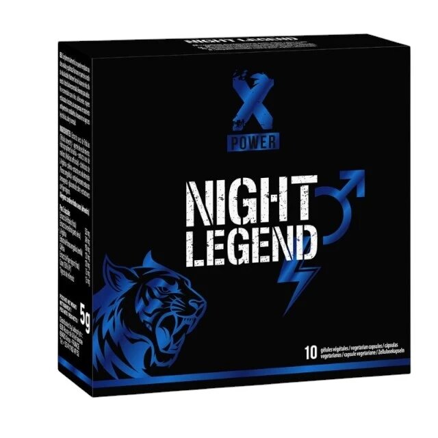 XPOWER Capsule Night Legend pentru erecții puternice creșterea libidoului susținerea performanței sexuale 10 buc