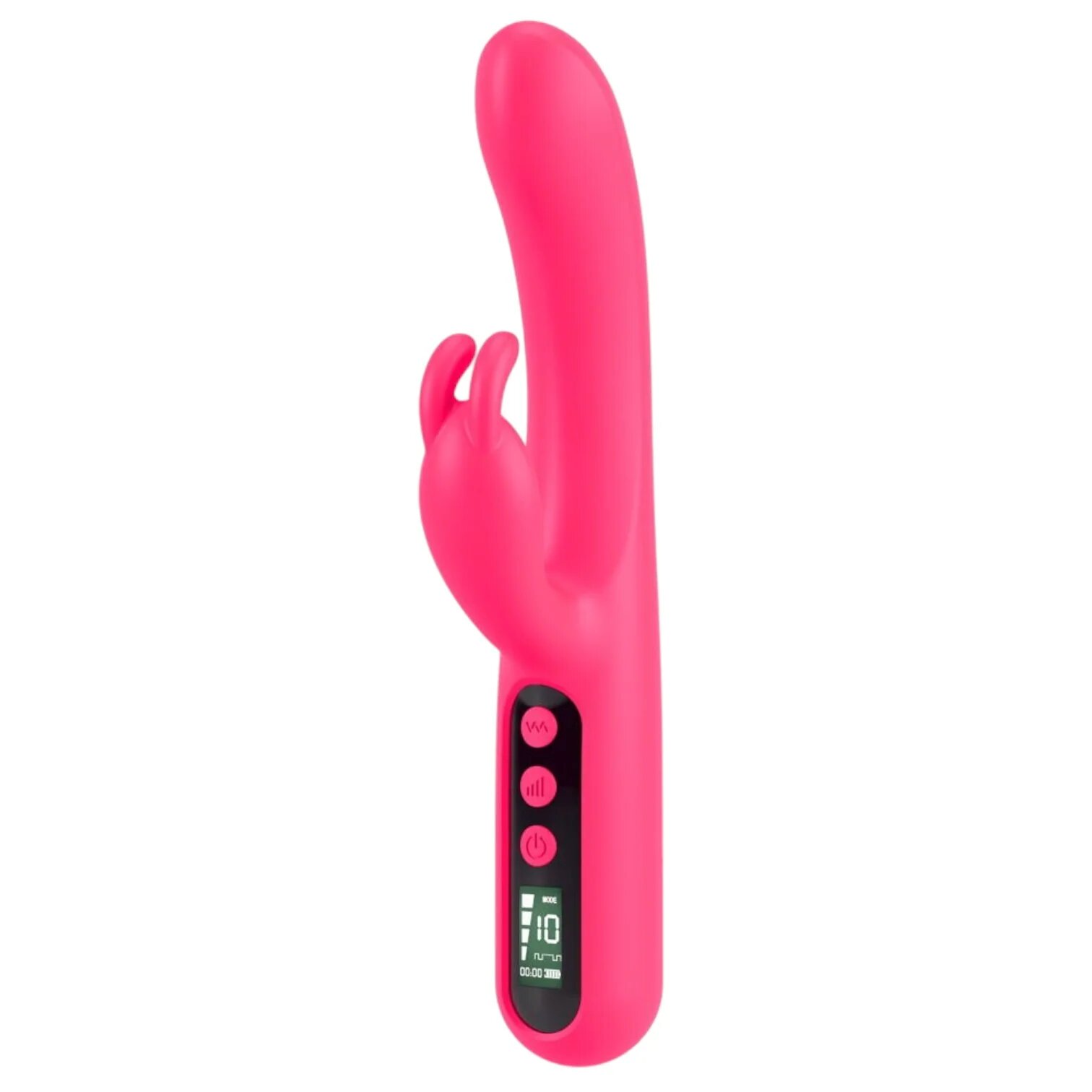 YOU2TOYS Vibrator dublu Pink Sunset Rabbit Vibrator cu display digital 10 funcții de vibrație 4 viteze culoare roz