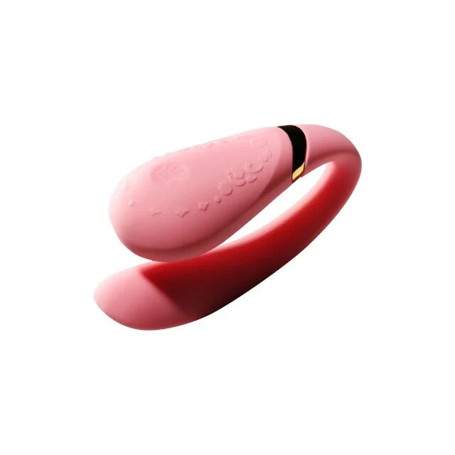 ZALO Aparat de masaj pentru cupluri FANFAN vibrator dublu cu control prin aplicație 8 funcții de vibrație culoare roz