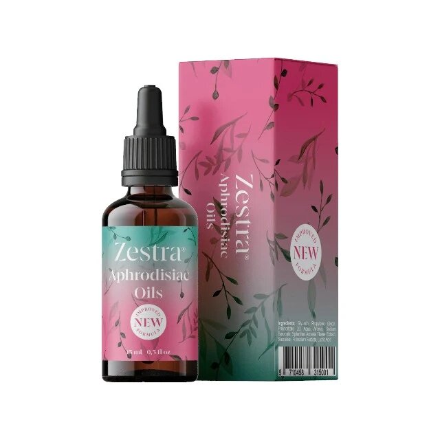 ZESTRA Ulei intim Aphrodisiac Oils pentru stimulare clitoris cu efect dublu de încălzire și furnicături 15 ml
