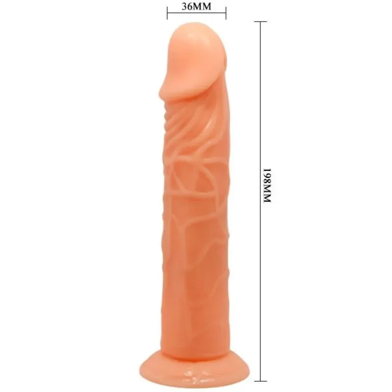 Baile Dildo realist Vive culoare naturala 198 cm –