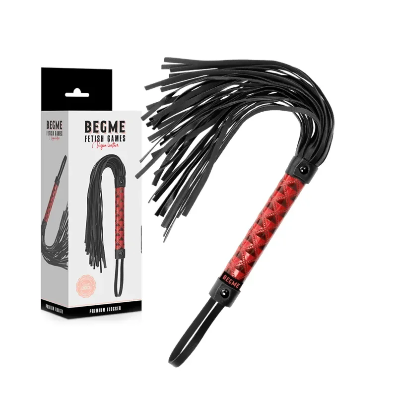  BEGME - CRAVAȘĂ BICI VEGAN DIN PIELE EDIȚIE RED