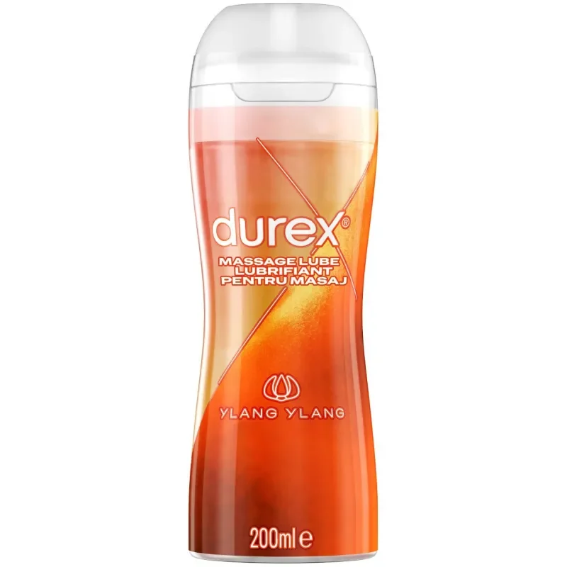 DUREX Lubrifiant si gel de masaj Ylang Ylang cu efect 2 in 1 200 ml