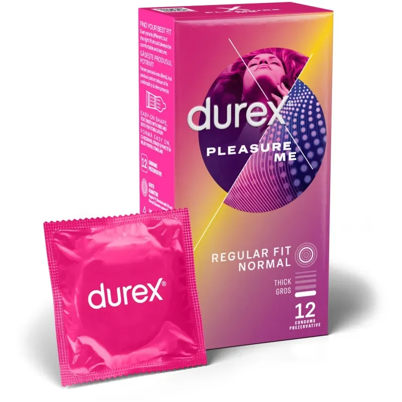 DUREX Prezervative cu striatii Pleasure me 1 cutie x 12 buc