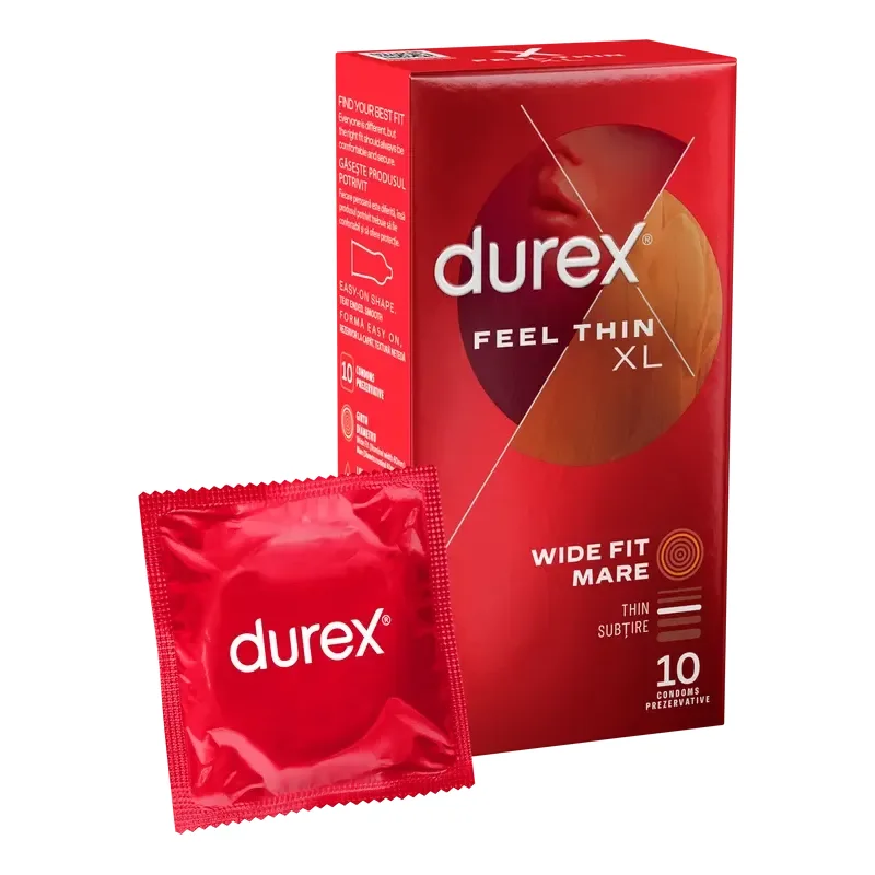DUREX Prezervative ultra subtiri Thin Feel XL 1 cutie x 10 buc