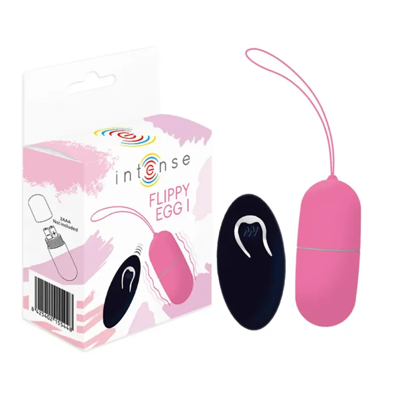 INTENSE Ou vibrator Flippy I cu telecomanda roz –