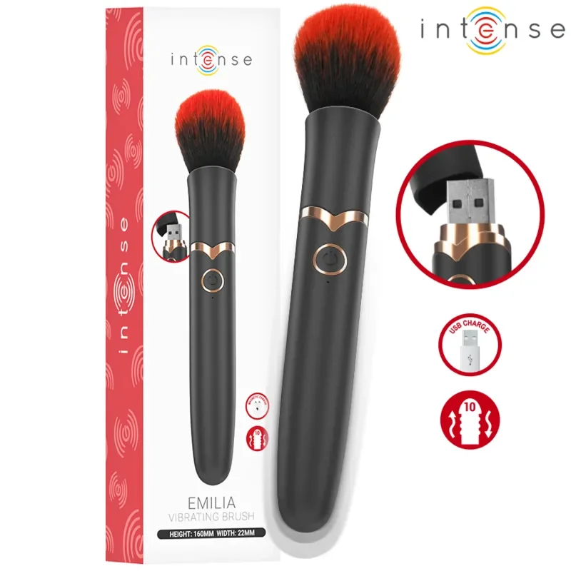 INTENSE Vibrator – EMILIA VIBRATING BRUSH cu 10 moduri de vibratie