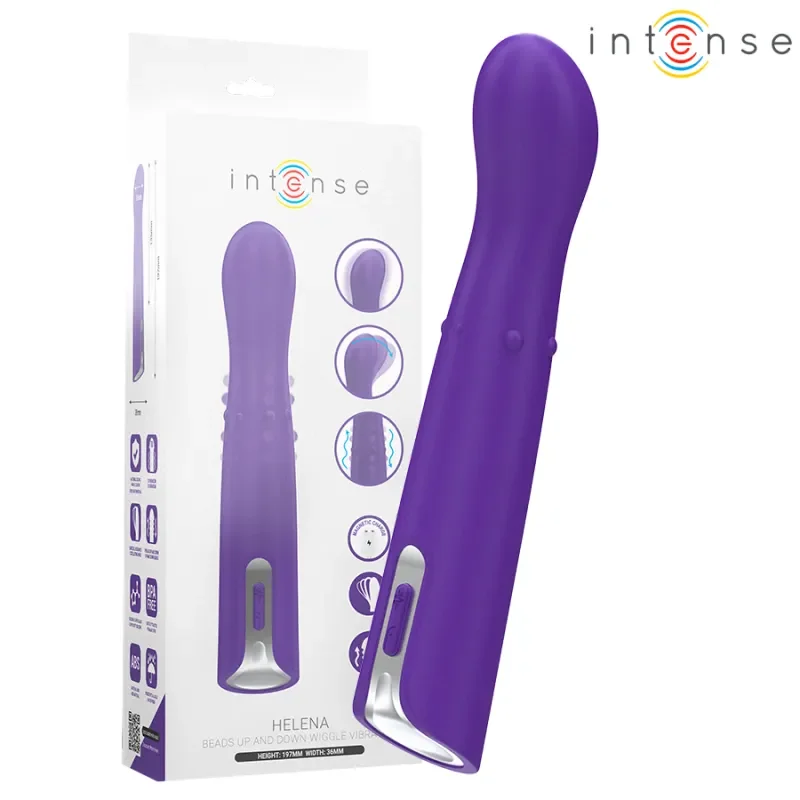 INTENSE VIBRATOR HELENA SUS & JOS CU PERLE MOD 135 CM