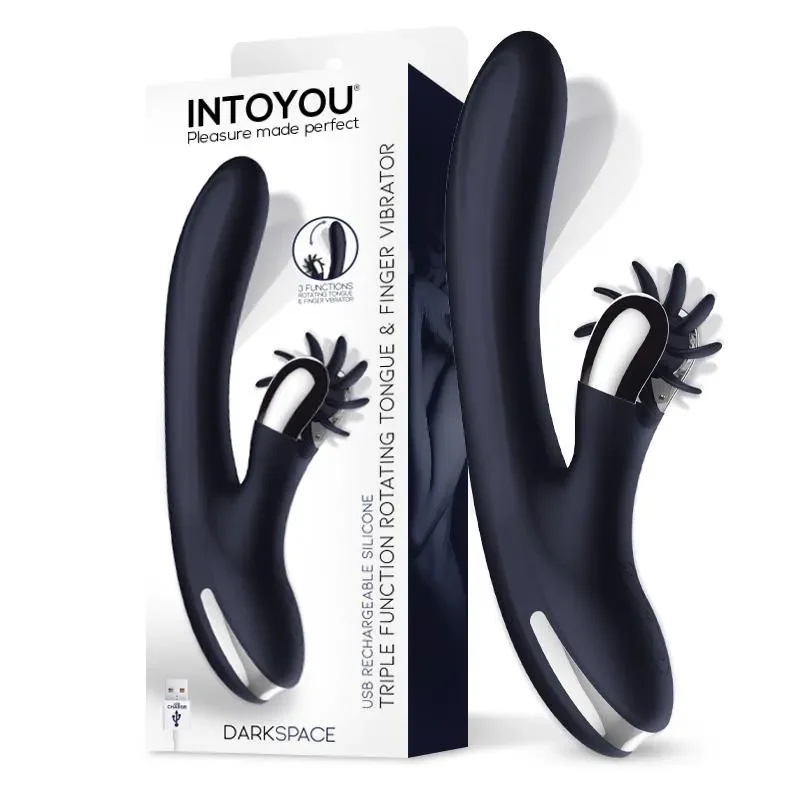 INTOYOU Vibrator Darkspace Vibe with Rotating limbi rotative si