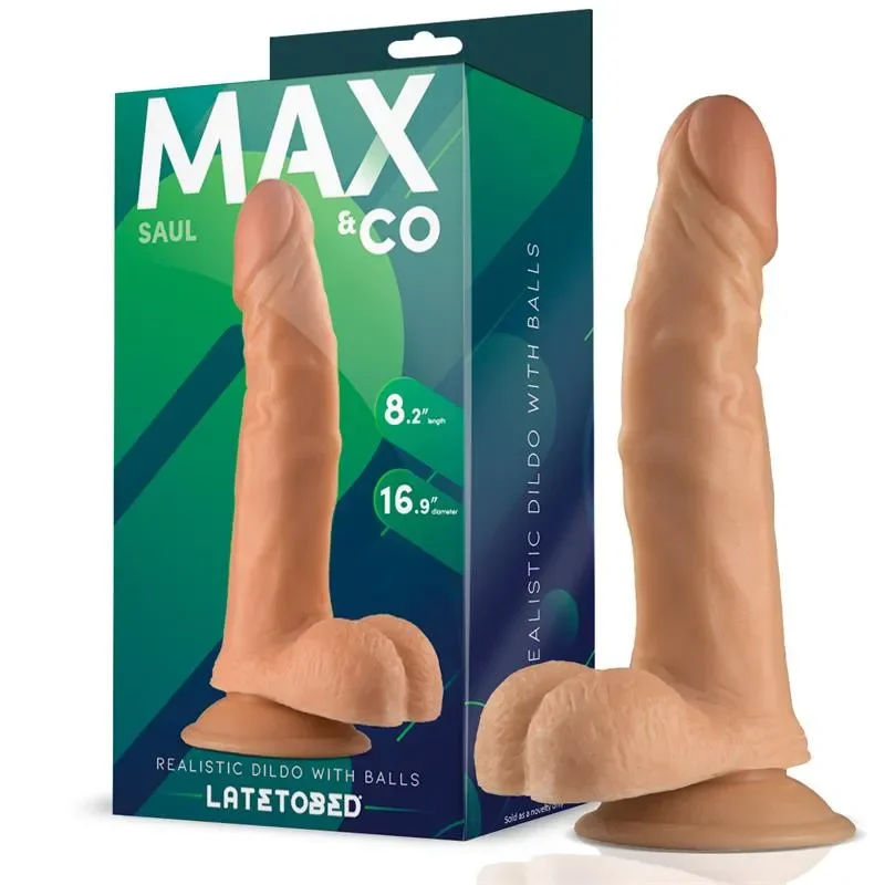 MAX & CO Dildo realist cu testicule 21 cm